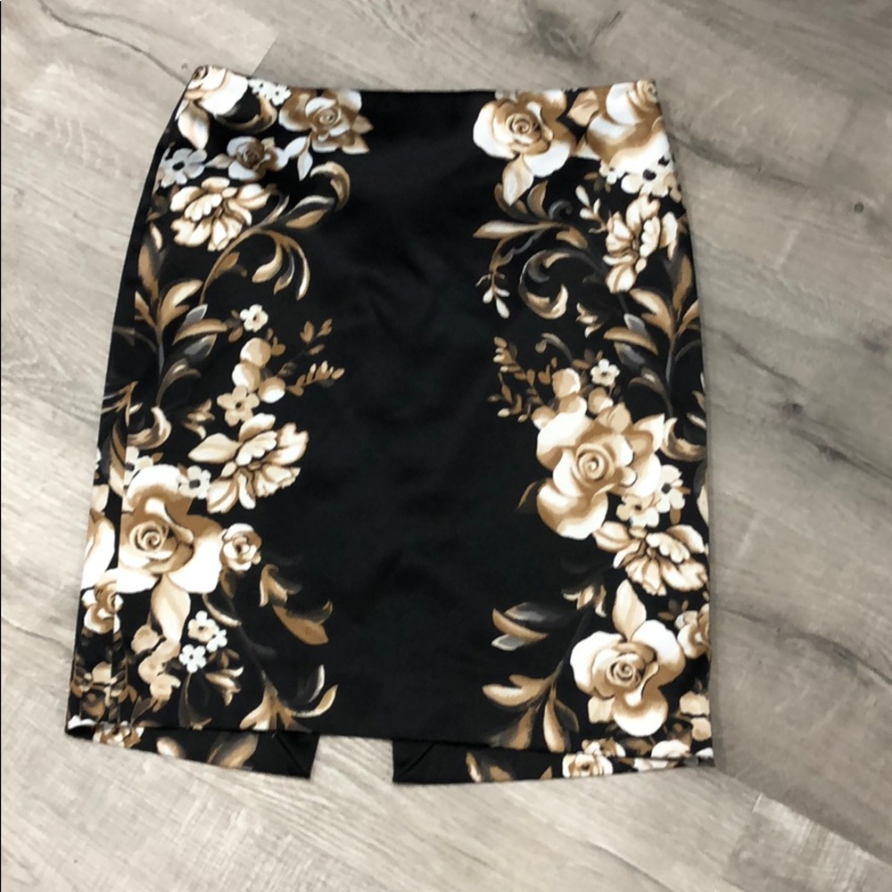 White House Black Market Silk Skirt